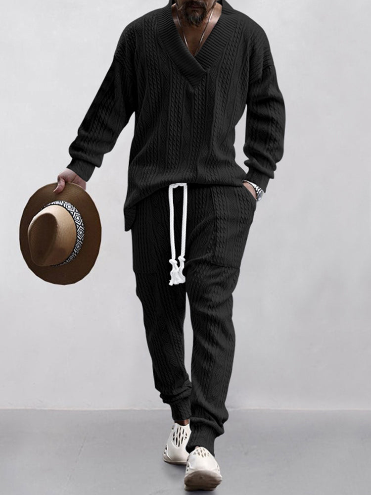 HOT SALE! Athleisure Cable Jacquard Set