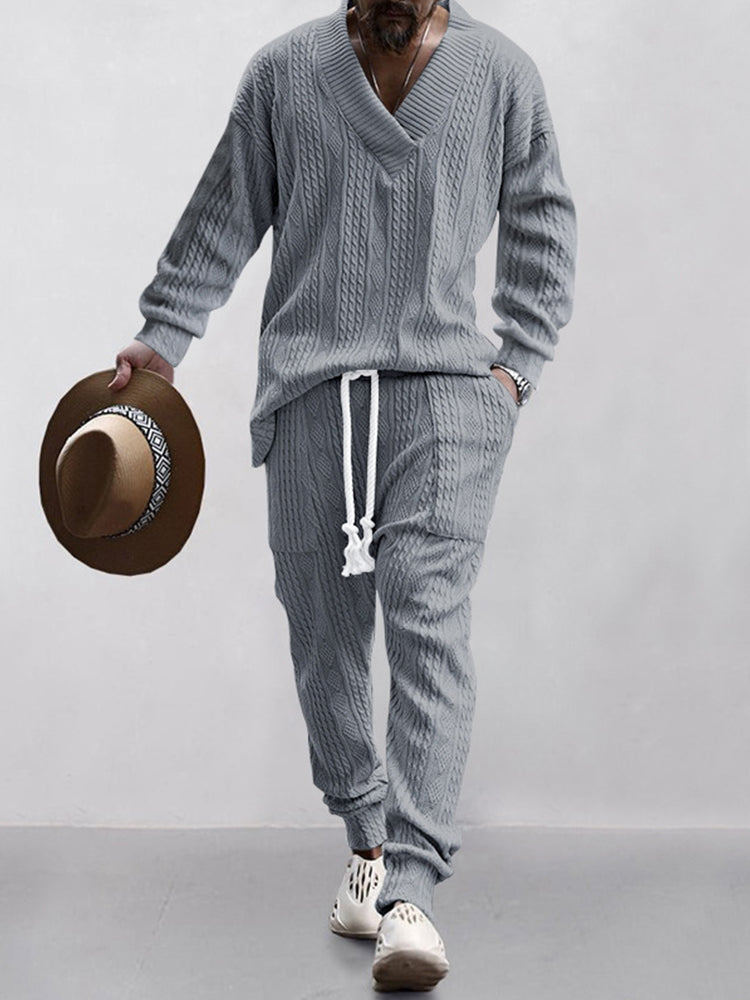 HOT SALE! Athleisure Cable Jacquard Set