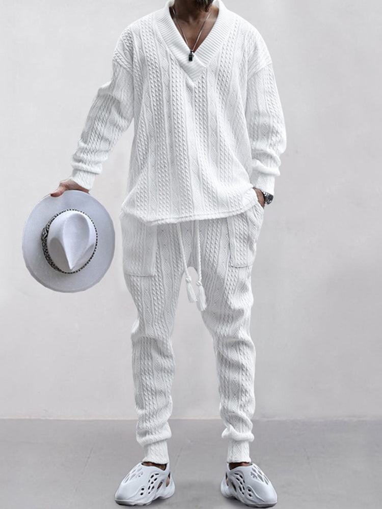 HOT SALE! Athleisure Cable Jacquard Set