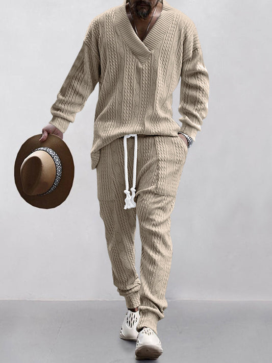 HOT SALE! Athleisure Cable Jacquard Set