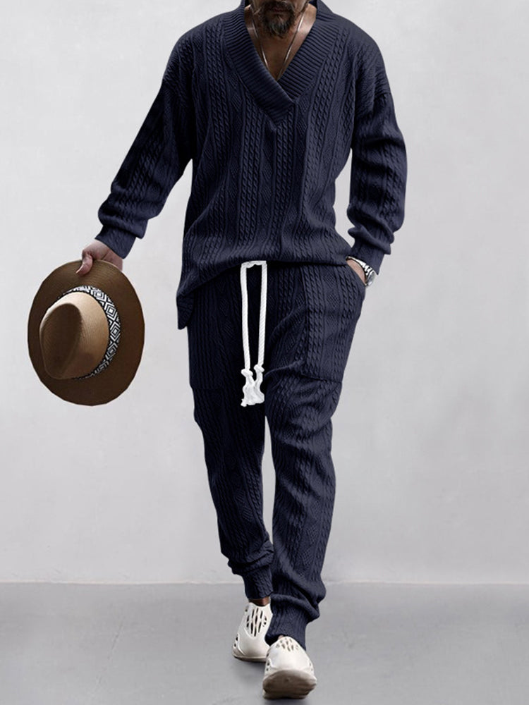 HOT SALE! Athleisure Cable Jacquard Set