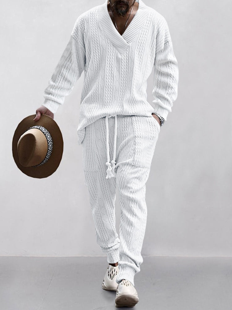 HOT SALE! Athleisure Cable Jacquard Set