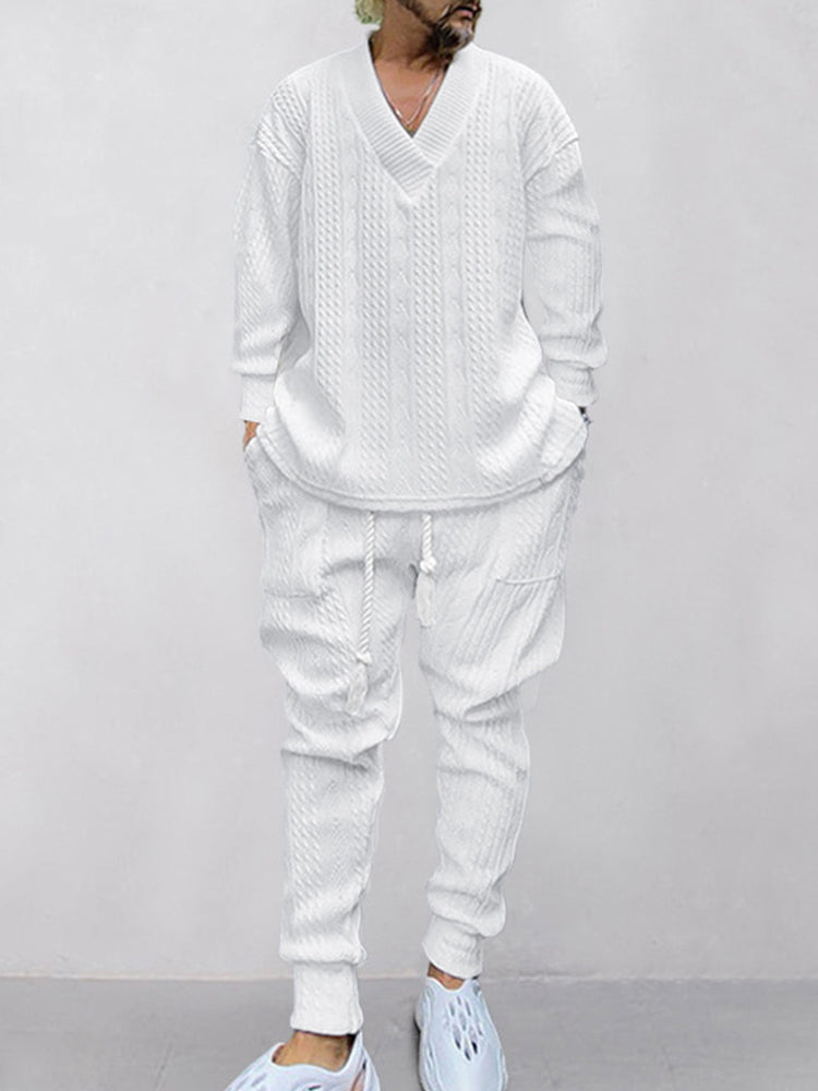 HOT SALE! Athleisure Cable Jacquard Set